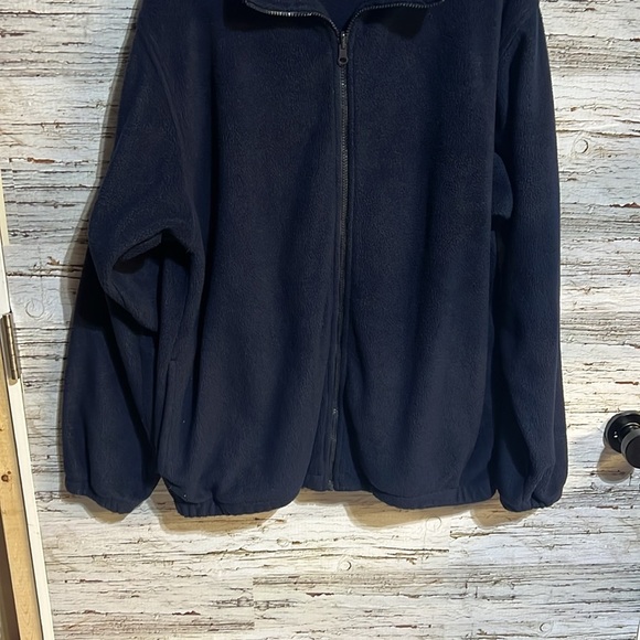 Marks blue thick fleece zip up sweater size XL - Picture 4 of 9